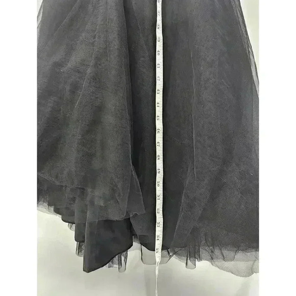 Women's Black Sequin and Ruffle Mermaid Gown Prom/Homecoming - Picture 5 of 16